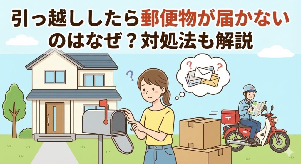 引っ越ししたら郵便物が届かないのはなぜ？